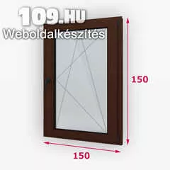 Fa ablak bukó-nyíló 150 x 150 cm