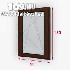 Fa ablak bukó-nyíló 90 x 150 cm