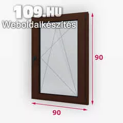 Fa ablak bukó-nyíló 90 x 90 cm