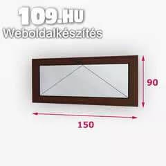 Fa ablak bukó 150 x 90 cm