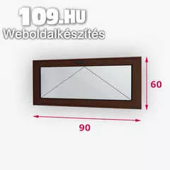 Fa ablak bukó 90 x 60 cm